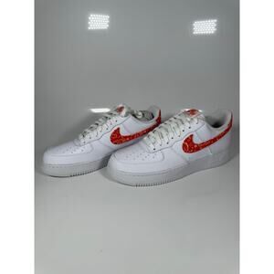 Nike Women’s Air Force 1 low paisley orange rush DJ9942-102 size 12 men’s 10.5